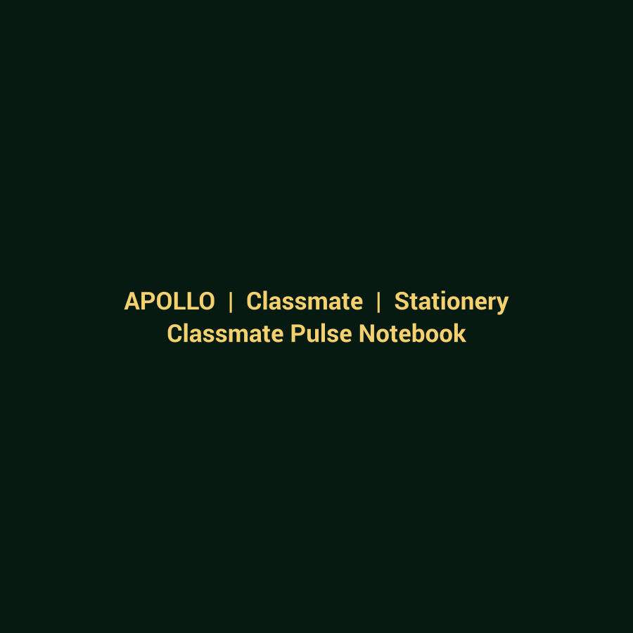 Classmate Pulse Notebook — 172 pages