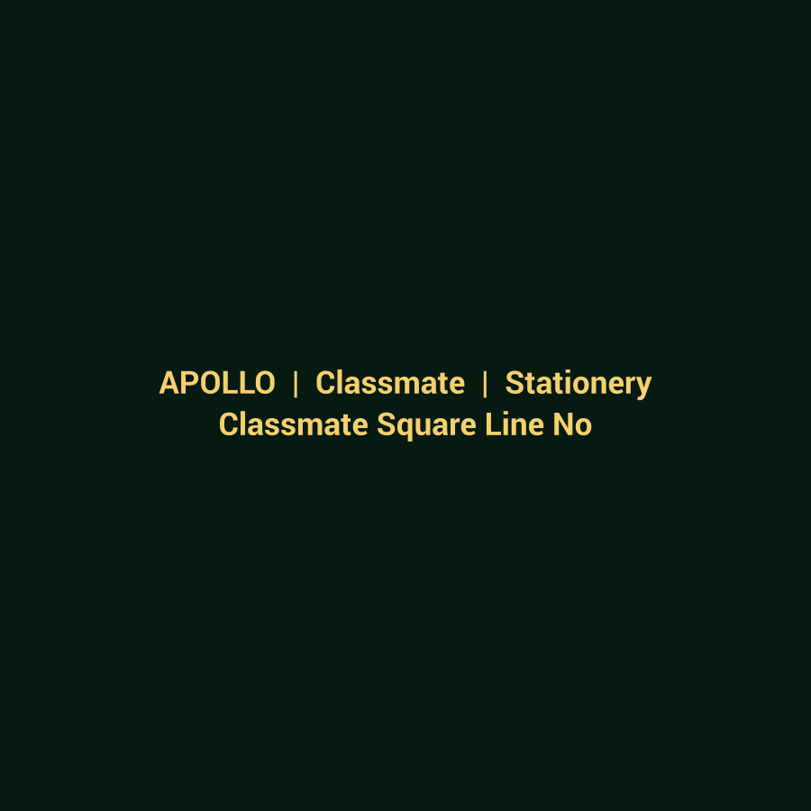 Classmate Square Line Notebook — 172 pages