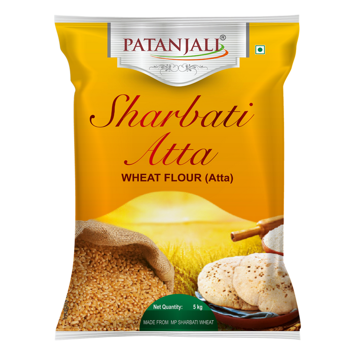 Patanjali Sharbati Whole Wheat Atta — 5 kg