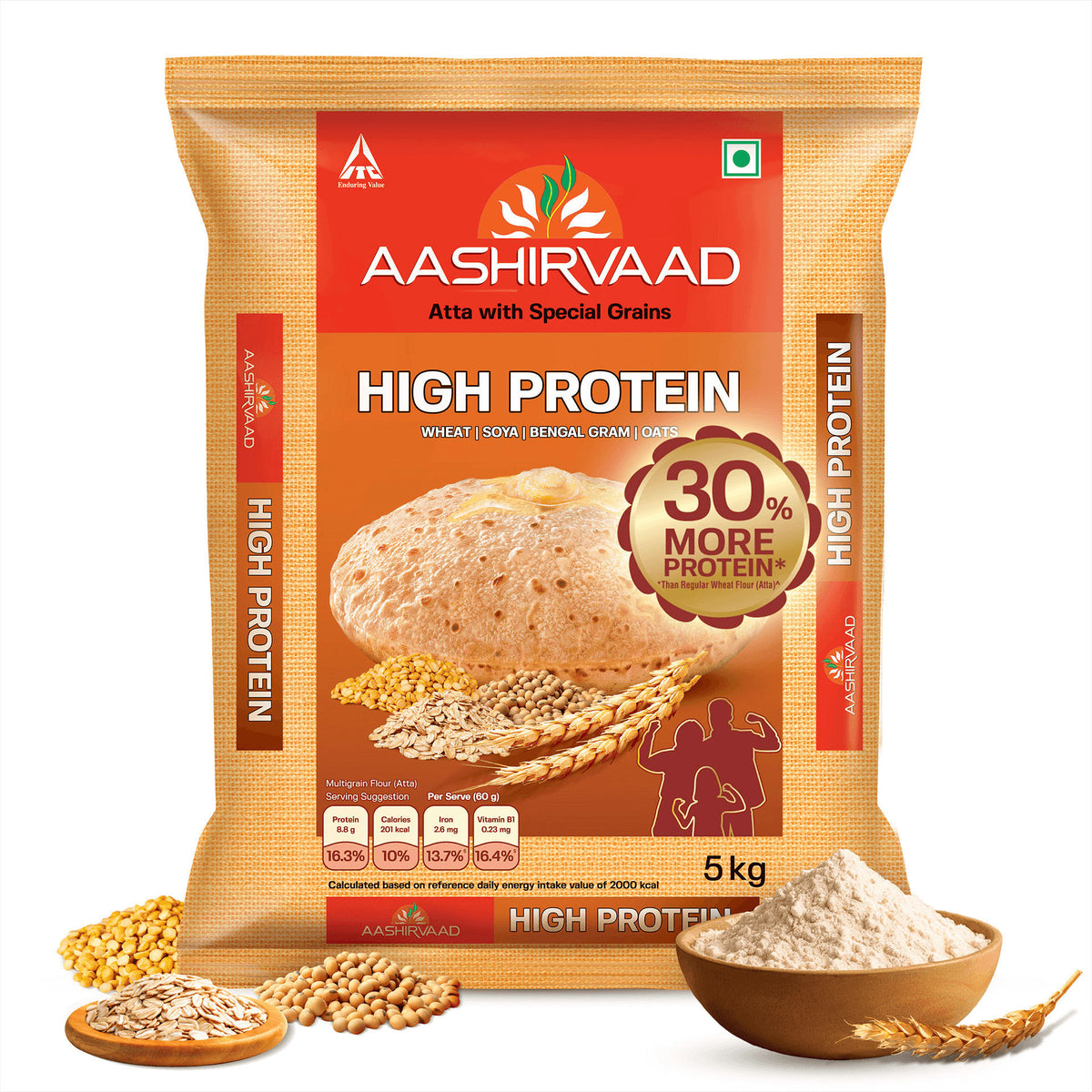 Aashirvaad High Protein Atta — 5 kg