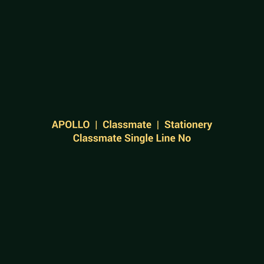 Classmate Single Line Notebook — 172 pages