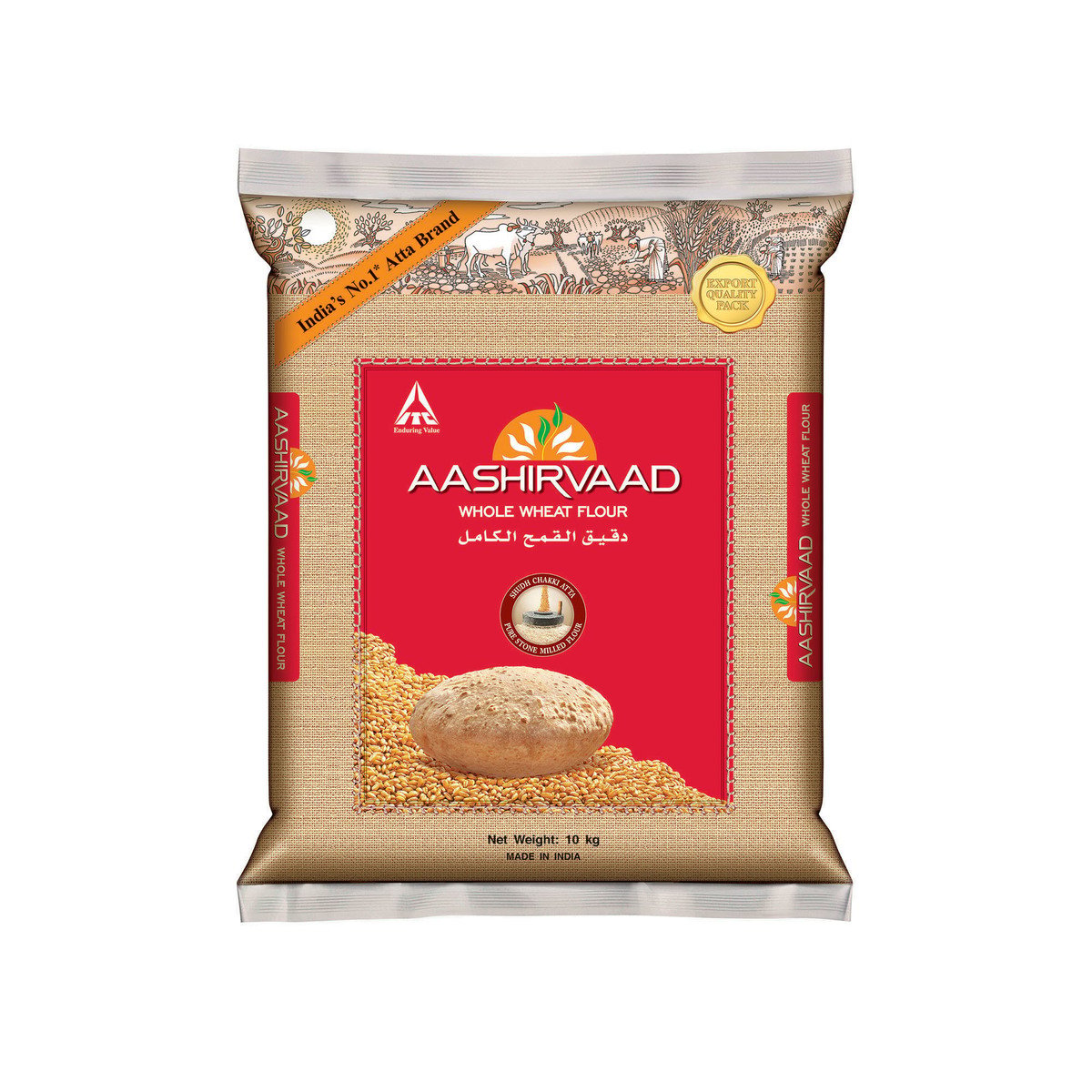Aashirvaad Whole Wheat Atta — 10 kg