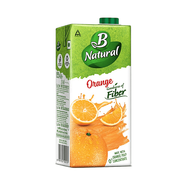 B Natural Orange Juice — 1 L