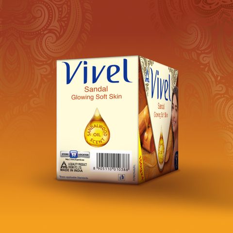 Vivel Sandal Sparkle Soap — 100 g